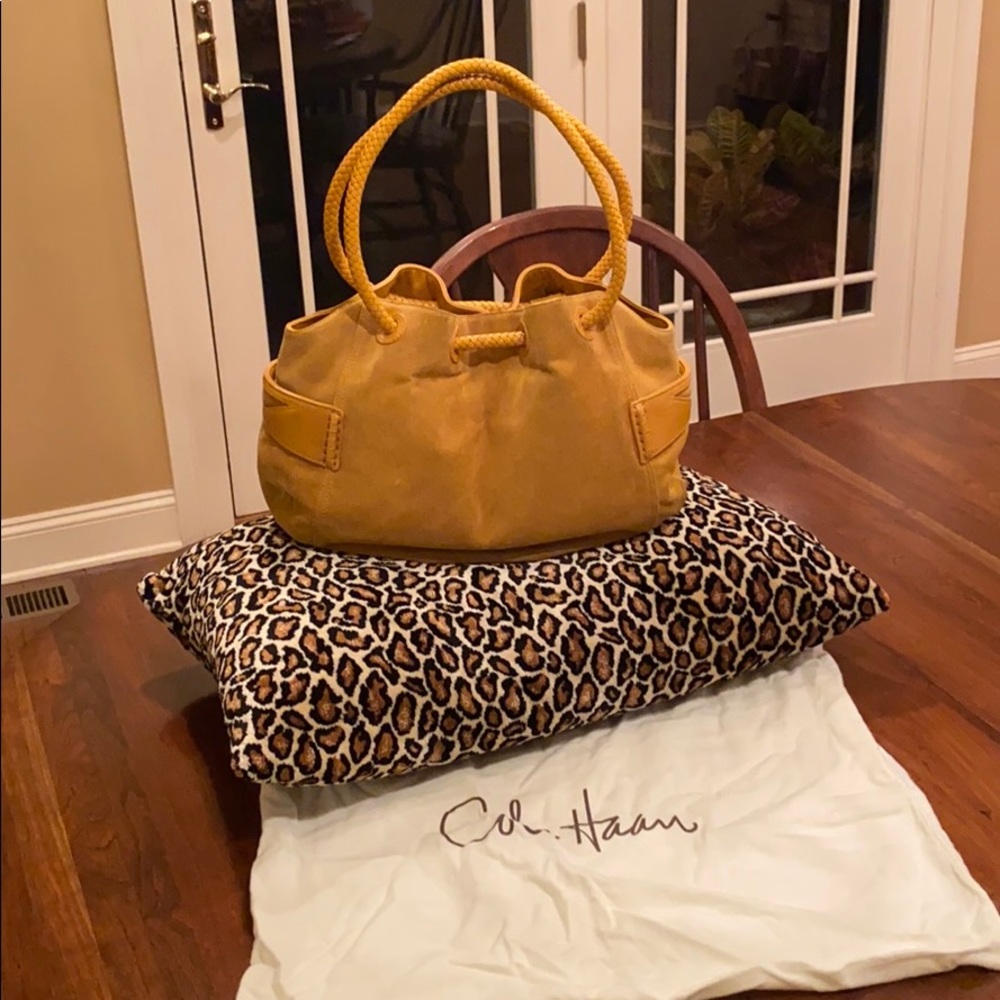 Cole Haan Yellow Mustard Suede Bag